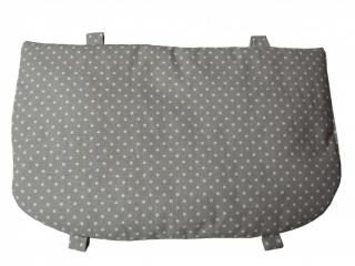 Rostoucí židle - textilní sedák malý šedý puntík