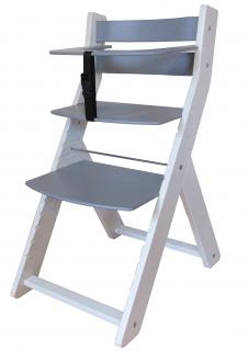 Rostoucí židle Wood Partner LUCA bílá Barva: bílá/šedá