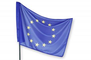Vlajka EU, 90 x 60 cm s tunýlkem