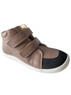 BOTY BABY BARE SHOES FEBO FALL - ACAICO - S MEMBRÁNOU A OKOPEM ASFALTICO - HNĚDÁ Velikost: 32