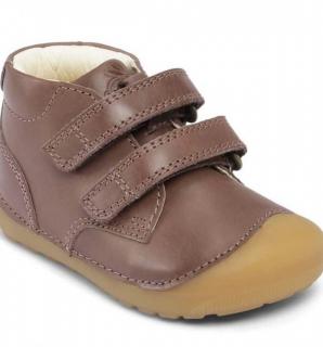BOTY BUNDGAARD - PETIT VELCRO - BROWN WS - HNĚDÁ Velikost: 20