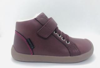 BOTY BUNDGAARD WALKER MID LACE - PLUM WS - VÍNOVÁ Velikost: 32