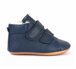 BOTY FRODDO PREWALKERS (G1130013-7) DARK BLUE - TMAVĚMODRÁ (S OVČÍ VLNOU) Velikost: 24