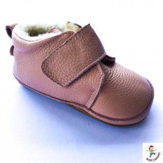 BOTY MOVE BY MELTON PREWALKER VELCRO W. TOECAP - CHINTZ ROSE - RŮŽOVÁ Velikost: 25