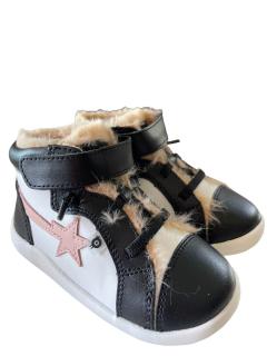 BOTY OLD SOLES - GROUND TEAM - FUR - SNOW/POWDER PINK/BLACK Velikost: 24