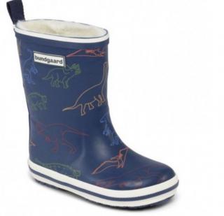 HOLÍNKY/SNĚHULE BUNDGAARD - SAILOR RUBBER BOOT WARM - DINOSAUR Velikost: 31