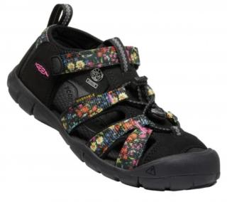 SANDÁLY KEEN SEACAMP II CNX - IBIS ROSE/BLACK - ČERNÁ S KYTIČKAMI Keen velikosti: 27/28