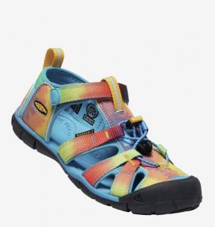 SANDÁLY KEEN SEACAMP II CNX - VIVID BLUE/TIE DYE - VÍCEBAREVNÉ Keen velikosti: 31