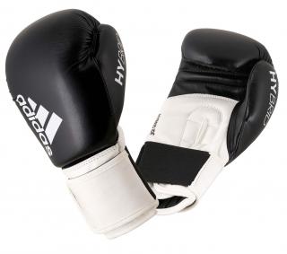 adidas boxerské rukavice Hybrid 100  - černá/bílá Velikost: 14oz
