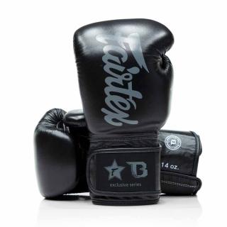 Boxerské rukavice Fairtex - Booster  BGVB1 - černá/šedá Velikost: 10oz