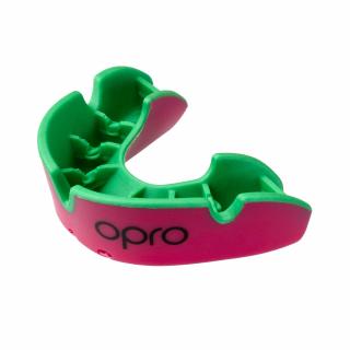 OPRO Silver chrániče zubů- růžová/zelená
