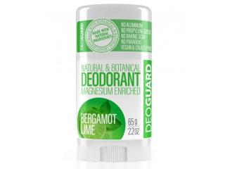 DEOGUARD Přírodní tuhý deodorant - bergamot a limetka 65g