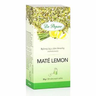 Dr. Popov Čaj Maté Lemon, 30 g (20 x 1,5 g)