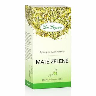 Dr. Popov Čaj Maté zelené list, 30 g (20 x 1,5 g)