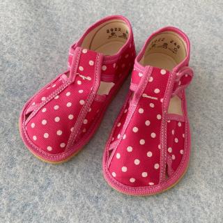 Přezůvky Baby Bare Shoes Pink Dot (Baby Bare Shoes Slippers Pink Dot)