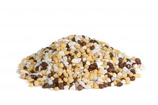 Herman Vícebarevný marmolit -  Rumová pralinka 15 kg, Jemnězrnný (1.0 - 1.5 mm)