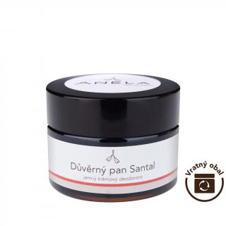 Důvěrný pan Santal - jemný krémový deodorant Obsah: 5 ml vzorek