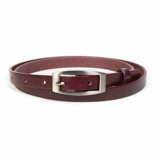 Dámský kožený opasek Penny Belts Marie bordó Délka: 85 cm