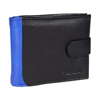 Kožená peněženka pro muže 4U Cavaldi N992L-SPN černá/modrá