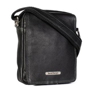 Kožená taška přes rameno SendiDesign SD-52006 černá