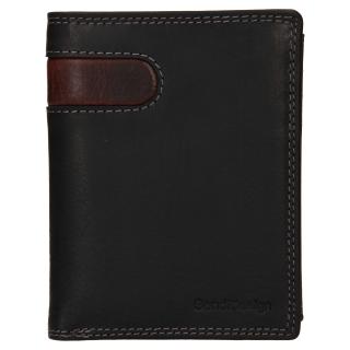 Pánská kožená peněženka SendiDesign Kruel černá
