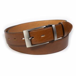 Pánský kožený opasek Penny Belts Christophe hnědý Délka: 105 cm