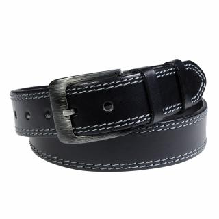 Pánský kožený opasek Penny Belts Lorenzo černý Délka: 105 cm