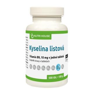 Kyselina listová - Folacin (vit. B9) 500 tbl. (Vitamin B9)