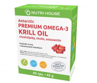 NutriHouse Antarctic PREMIUM OMEGA-3 KRILL OIL, 60 cps. / 42 g