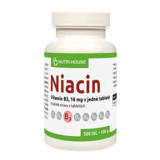 NutriHouse NIACIN (vit. B3) 500 tbl.