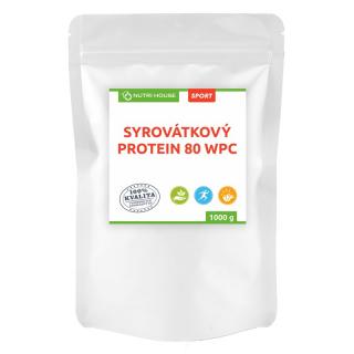 NutriHouse SYROVÁTKOVÝ PROTEIN 80%  neochucený 1 kg sáček