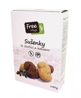 Bezlepkové sušenky se skořicí a kakaem 140g Perník