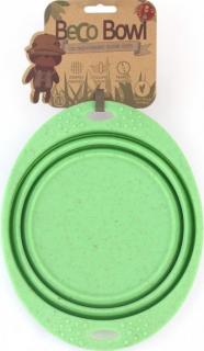 BecoThings Becobowl cestovní miska pro psy zelená, Rozměry 18,5cm, 0,75l