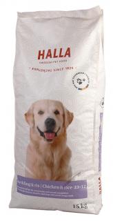 Halla Chicken & Rice 23/12, hmotnost 3,25kg
