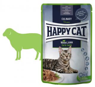 Kapsička Happy Cat MEAT IN SAUCE Culinary Weide-Lamm / Jehněčí 85 g
