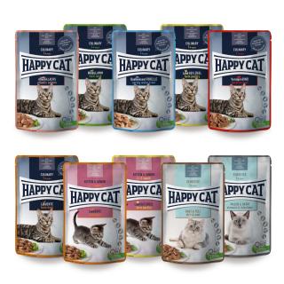 Výhodný mix kapsiček Happy cat pro kočky, Hmotnost 12 x 85g