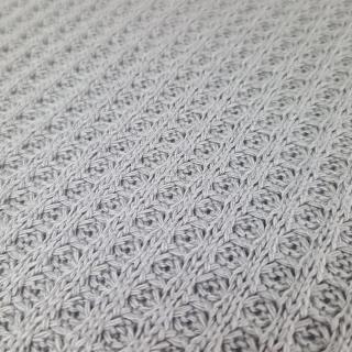 Látka waffle - šíře 150 cm - světle šedá