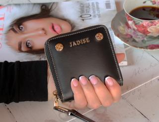 Dámská kožená peněženka STUD MINI, černá