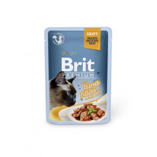 Brit Premium Cat filety s tuňákem ve šťávě pro dospělé kočky 85g