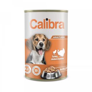 Calibra DOG Krůtí, kuře a těstoviny v želé 1240g