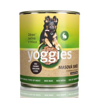 Yoggies konzerva masová směs s hráškem a kloubní výživou 800g