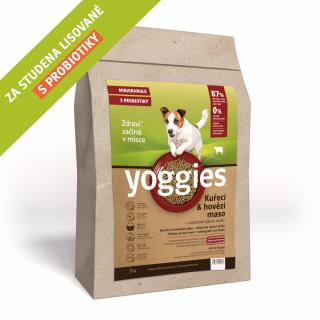 Yoggies Kuřecí&hovězí maso, minigranule 2|Kg