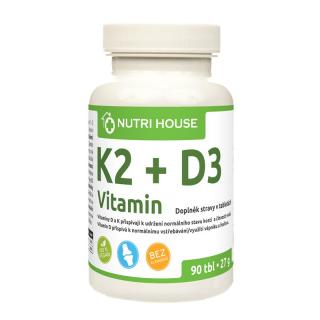 NutriHouse K2D3 vitamin 90 tbl. (Menachinon + Cholecalciferol)