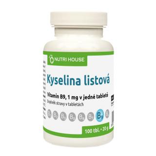 NutriHouse Kyselina listová - Folacin (vit. B9) 100 tbl. (Vitamin B9)