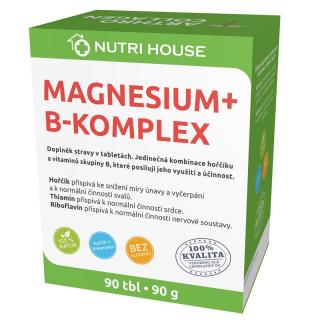 NutriHouse MAGNESIUM + B-KOMPLEX, 90 tbl.