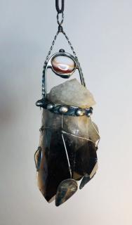 Ochranný amulet - Morion 134 g (120x40x30 mm)