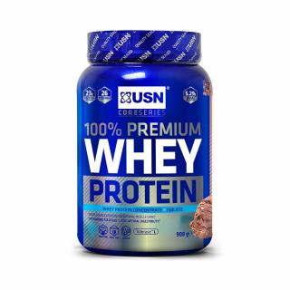 USN 100% Whey Protein Premium 908 g Příchuť: jahoda - smetana