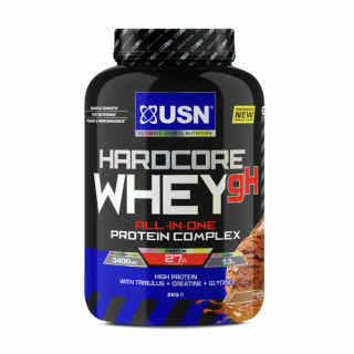 USN Hardcore Whey gH 2000 g Příchuť: jahoda