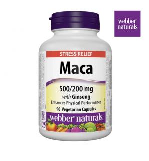 Webber Naturals Maca with Ginseng 500/200 mg 90 cps