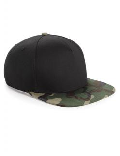 Camo Snapback -Black and Jungle